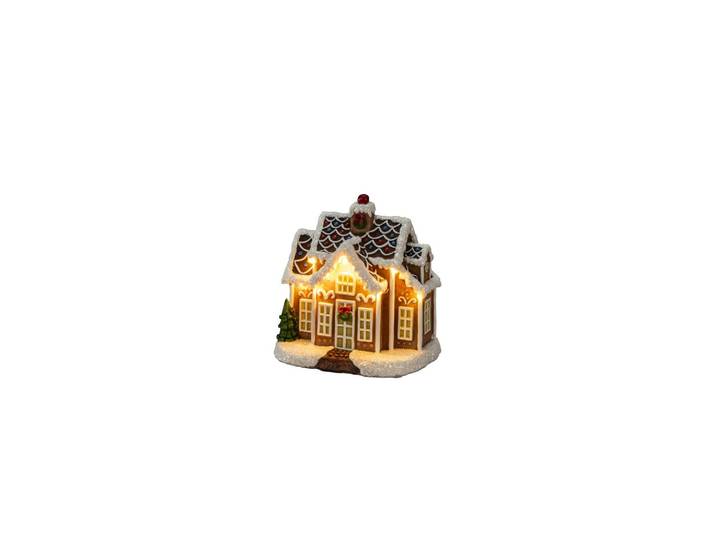 KONSTSMIDE LED Laterne LED Mini Lebkuchenhaus mit Musik 12 cm x 16 cm , braun, H: 16,5cm, Leuchten, LED Mini-Lebkuchenhaus mit Musik 12 cm x 16 cm, LED Laterne