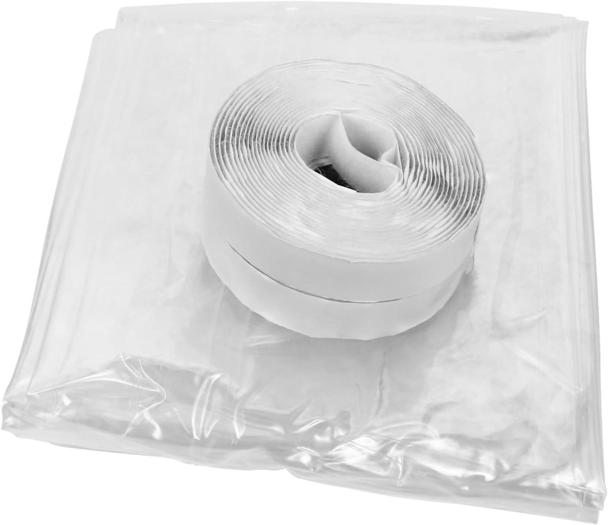 Thermofolie Raamafdichting Transparant - Isolatiefolie voor Ramen - 120 x 100 cm