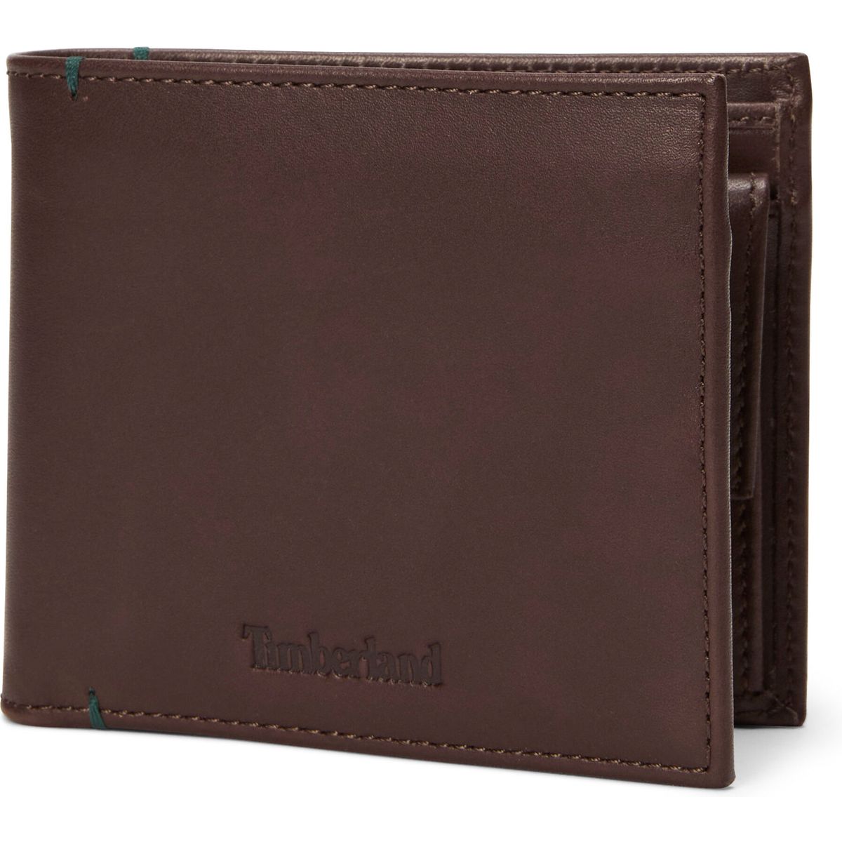 Timberland Mens Riverton Leather Bi-fold Coin Wallet dark brown OS TB0A5RNN2421-OS
