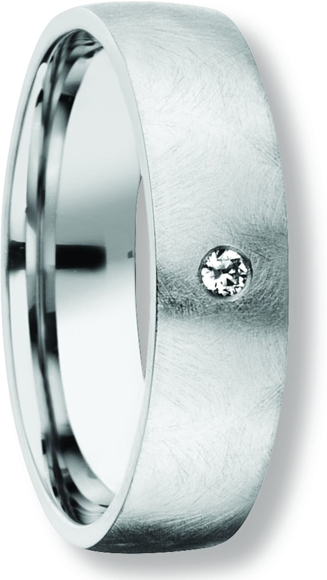 Silberring ONE ELEMENT "Zirkonia Freundschaft Partner Ring aus 925 Silber" Gr. 57, silber, Fingerringe, Damen, 57,mit Zirkonia, Silber 925 (Sterlingsilber), Silberring