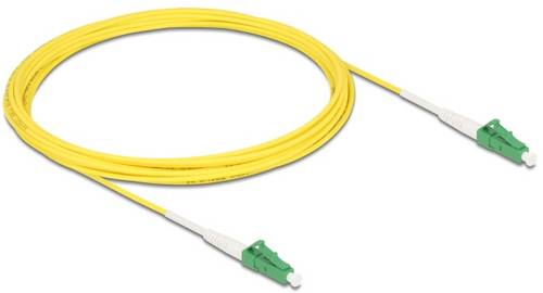 Delock 83232 Glasfaser LWL Anschlusskabel 5m Gelb [1x LC APC-Stecker - 1x LC APC-Stecker] 9/125 µ Singlemode OS2
