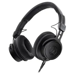 Audio-Technica ATH-M60x Kopfhörer, schwarz (Keine Geräuschunterdrückung, Kabelgebunden), Kopfhörer, Schwarz