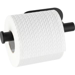 Wenko Toilettenpapierhalter Orea Black, schwarz, zum Kleben, für 1 Rolle, aus Edelstahl