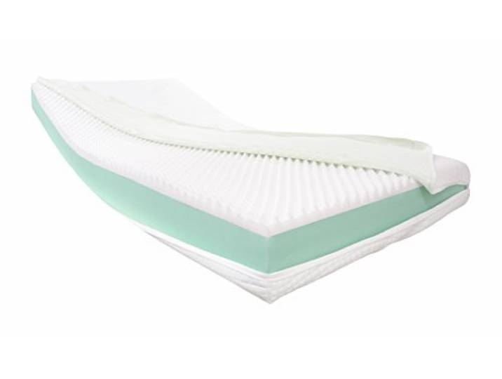 Dibapur® Visco Orthopädische Visco + Kaltschaummatratze mit Aloe Vera Doppeltuchbezug, 65x180 cm, H3, ca. 16 cm Kern, Hohes Raumgewicht, Made in Germany