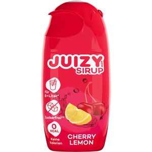 JUIZY-WOW Sirup Cherry Lemon, zuckerfrei, Getränkesirup für ca. 8 Liter Fertiggetränk, 65 ml