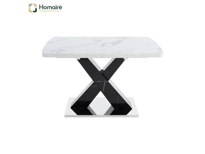 Table à manger blanc 160.00 x 80.00 x 76.50 cm HOMAIRE