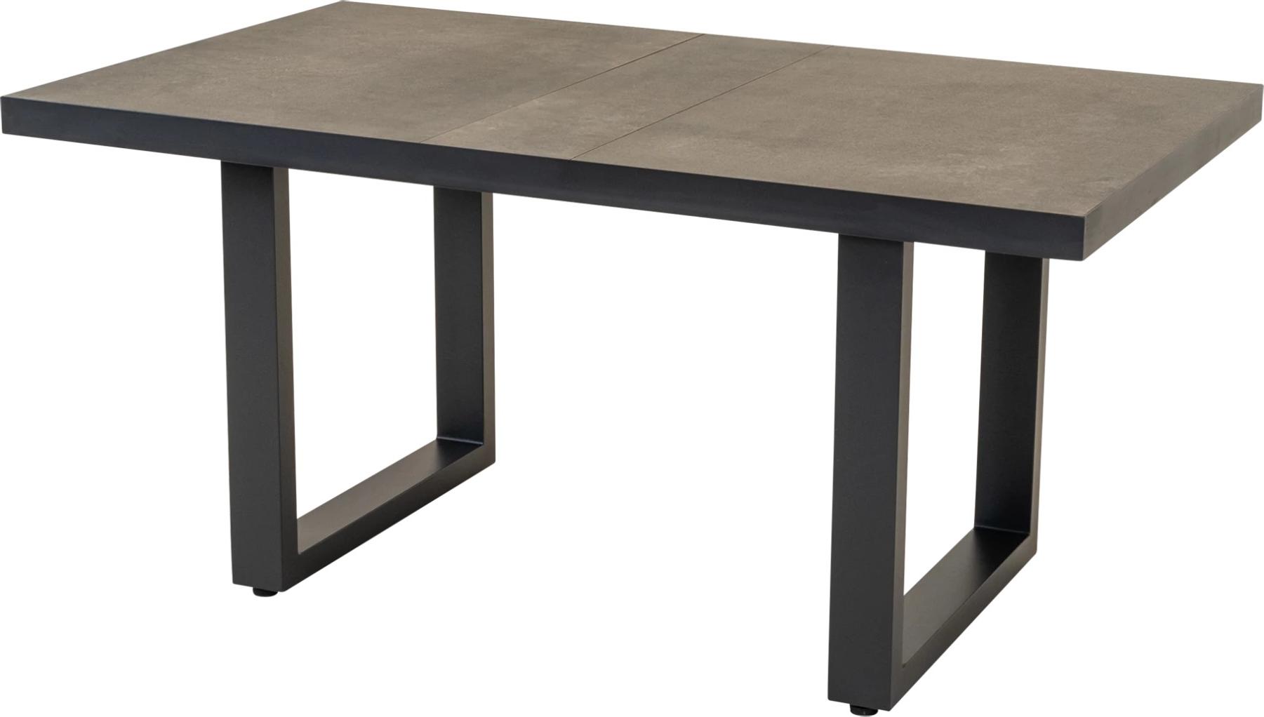 Loungetisch - 140x85x67 cm - Aluminium - Keramikplatte