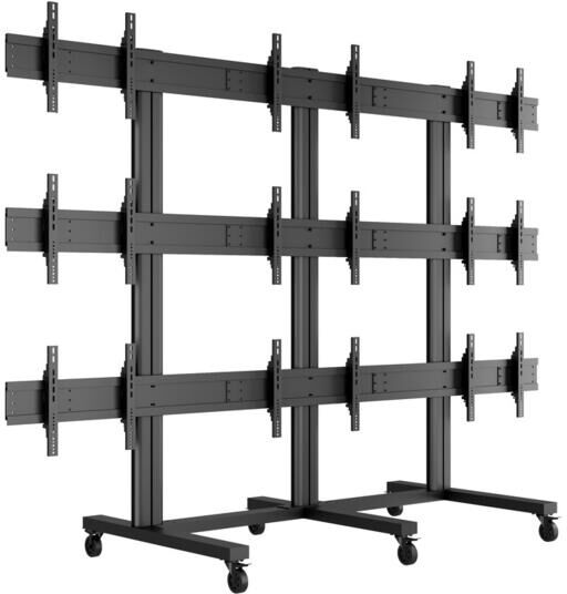 MULTIBRACKETS M Public Video Wall Stand 9-Screens 40-55