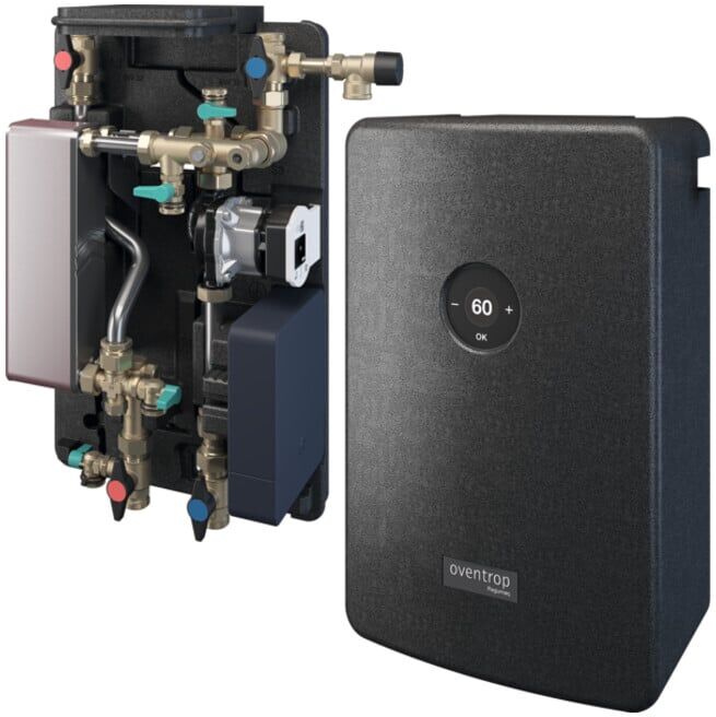 Oventrop Station d'eau domestique Regumaq X-45 400x625x240mm, brasée cuivre (1381140)