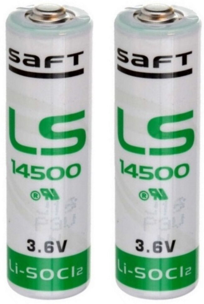 Saft 2 x AA Roller Garage Door Lithium Batteries 3.6v 2600mAh ER14505