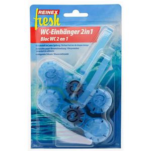 Reinex WC-Duftspüler WC-Einhänger 2in1 Frischeduft, Einhänger mit Stein, 2 Stück