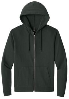 District DT1302 Perfect Tri Fleece Full-Zip Hoodie in Deepest Grey size 3XL   Triblend