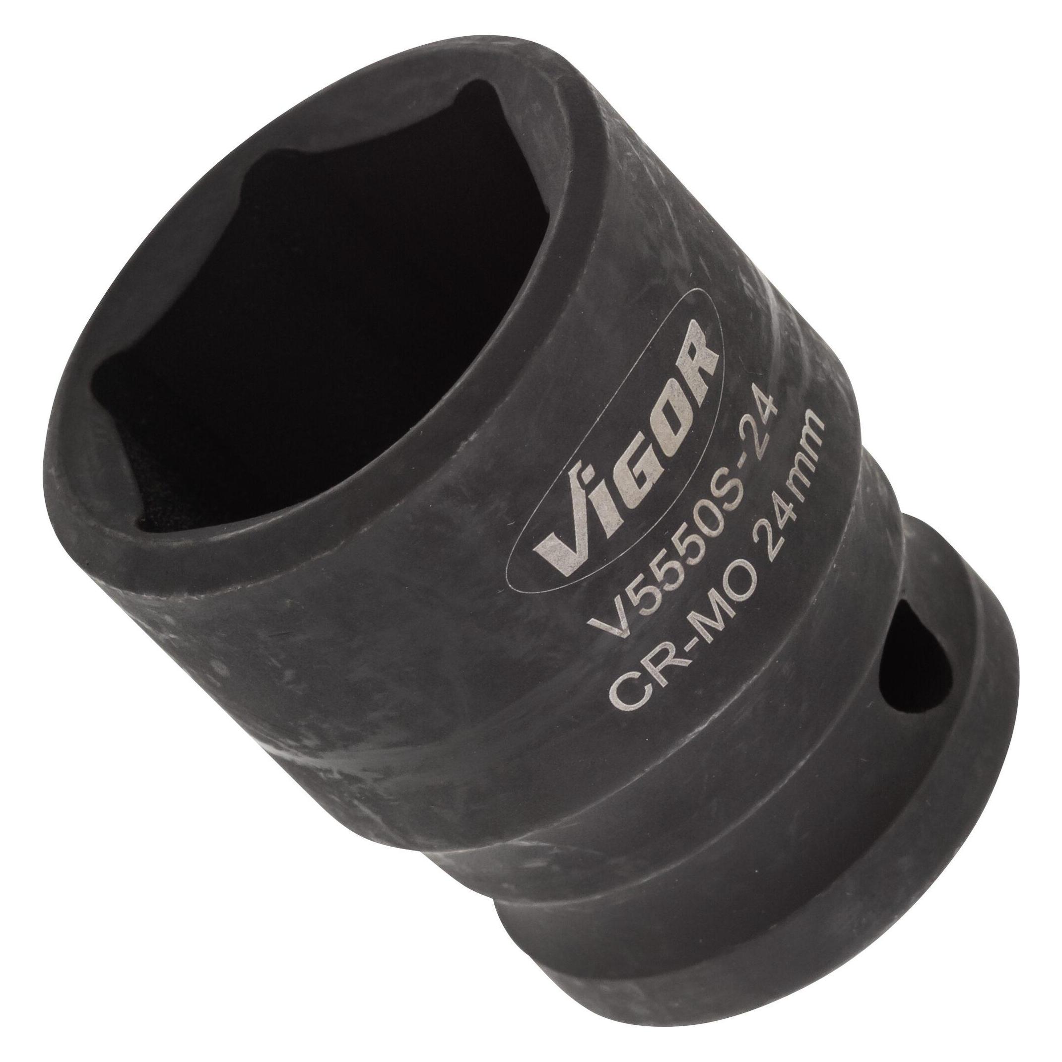 Vigor Kraftsteckschlüssel kurz 1/2" SW 24 (24 mm) (V5550S-24)