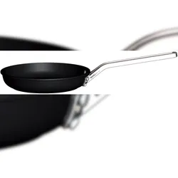 RISOLI' Professionelle Bratpfanne 32 cm aus High Tech Aluguss, dick, Induktionsfähig, Edelstahlgriff 18/10