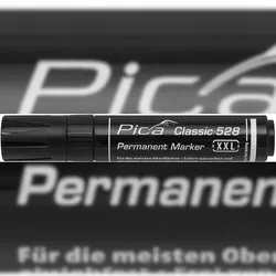 Permanentmarker 4-12mm, Keilspitze, schwarz