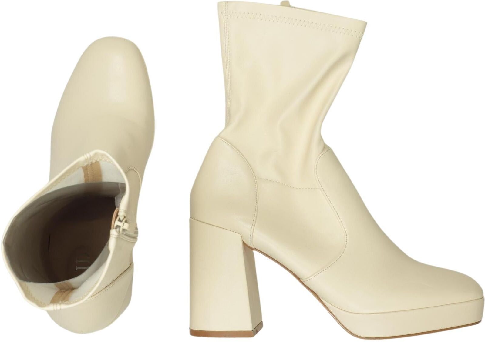 Raid Damen Stiefelette, Cremeweiß, Gr. EU 39 (UK 6), Kunstleder - Second Hand