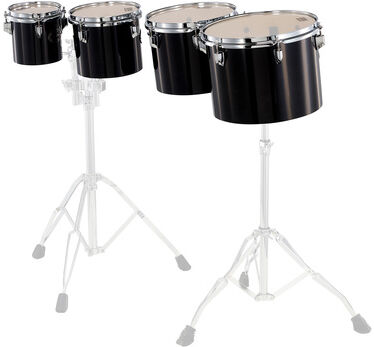 Tama High ConcertTom Set CSLT4H-TBF Transparent Black Fade