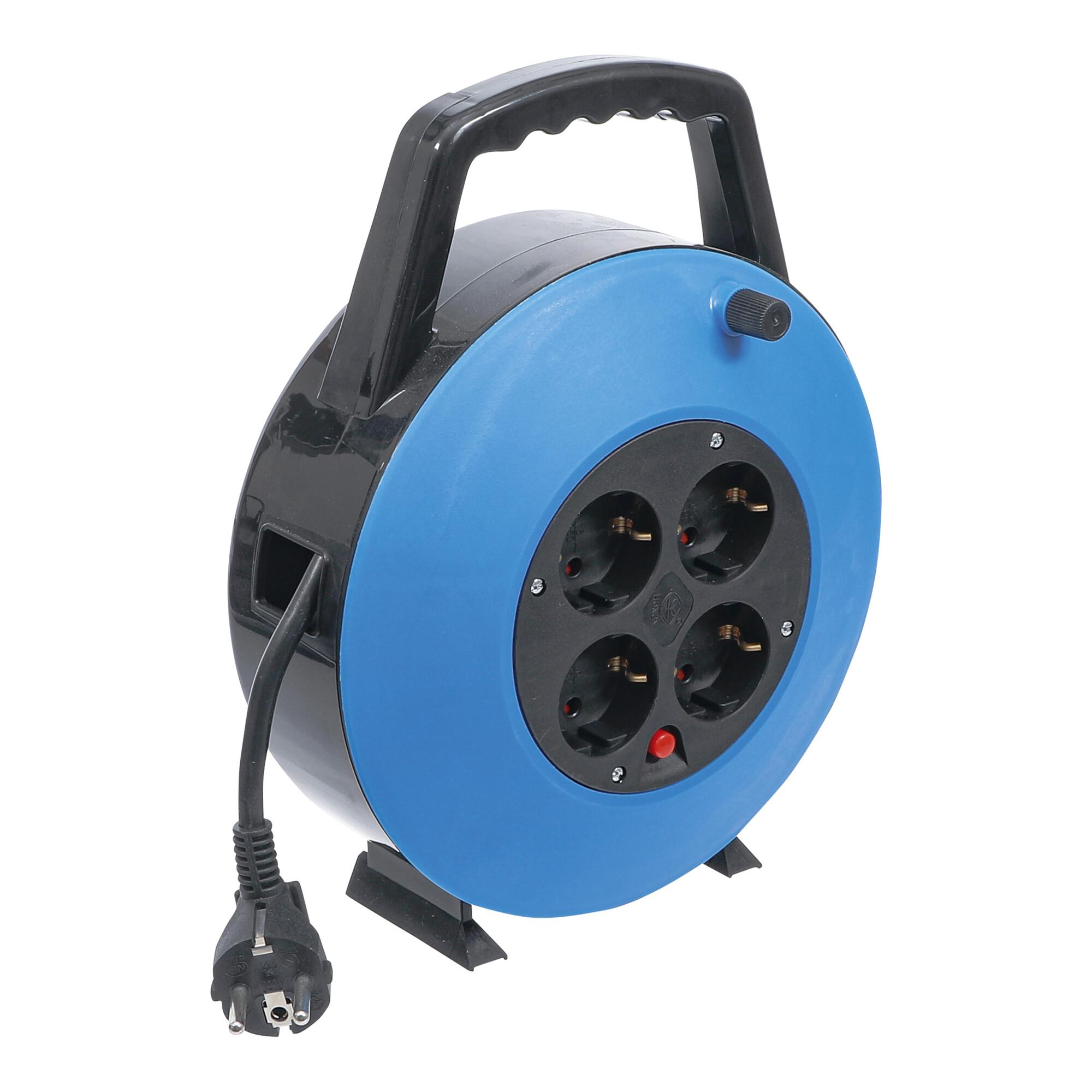 BGS Do it yourself Kabelbox 10 m 3 x 1,5 mm² 4 Steckdosen IP 20 3000 W (3363)