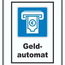 HB-Druck Geldautomat Schild A2 (420x594mm)