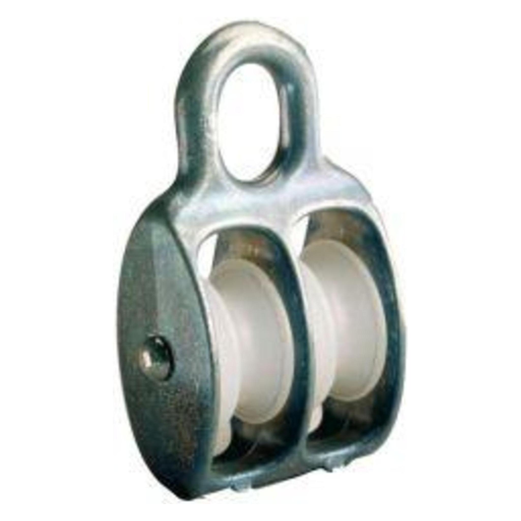 Magni PÖSAMO Blockrolle doppelt galZn f. Seil Ø b. 8,0mm (4011645030402)