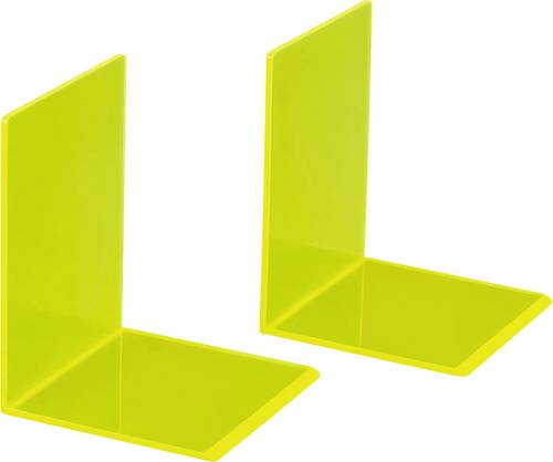 Maul Buchstütze 3513611 Produktabmessung, Höhe:130mm Transparent-Gelb 2St.
