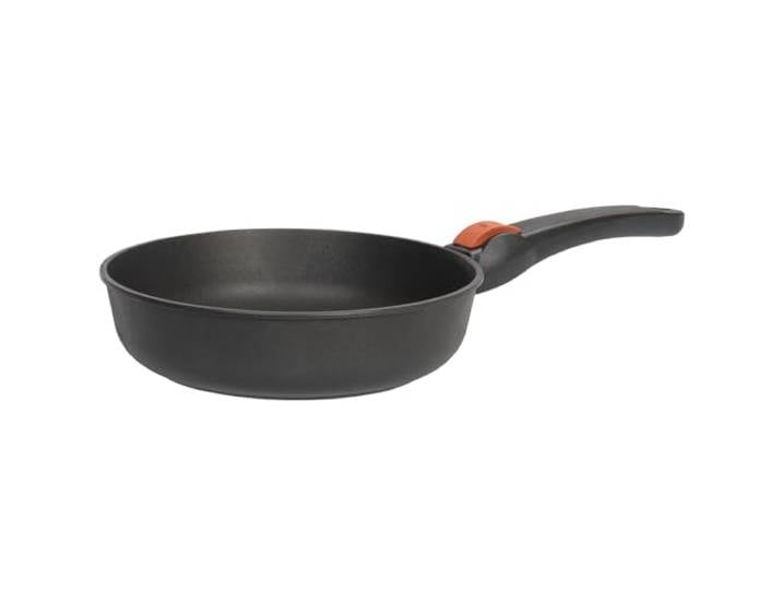 SKK große Antihaft Hochrandpfanne Ø 28 cm - induktionsgeeignet - hohe Bratpfanne Aluguss beschichtet & abnehmbarer Griff - Made in Germany