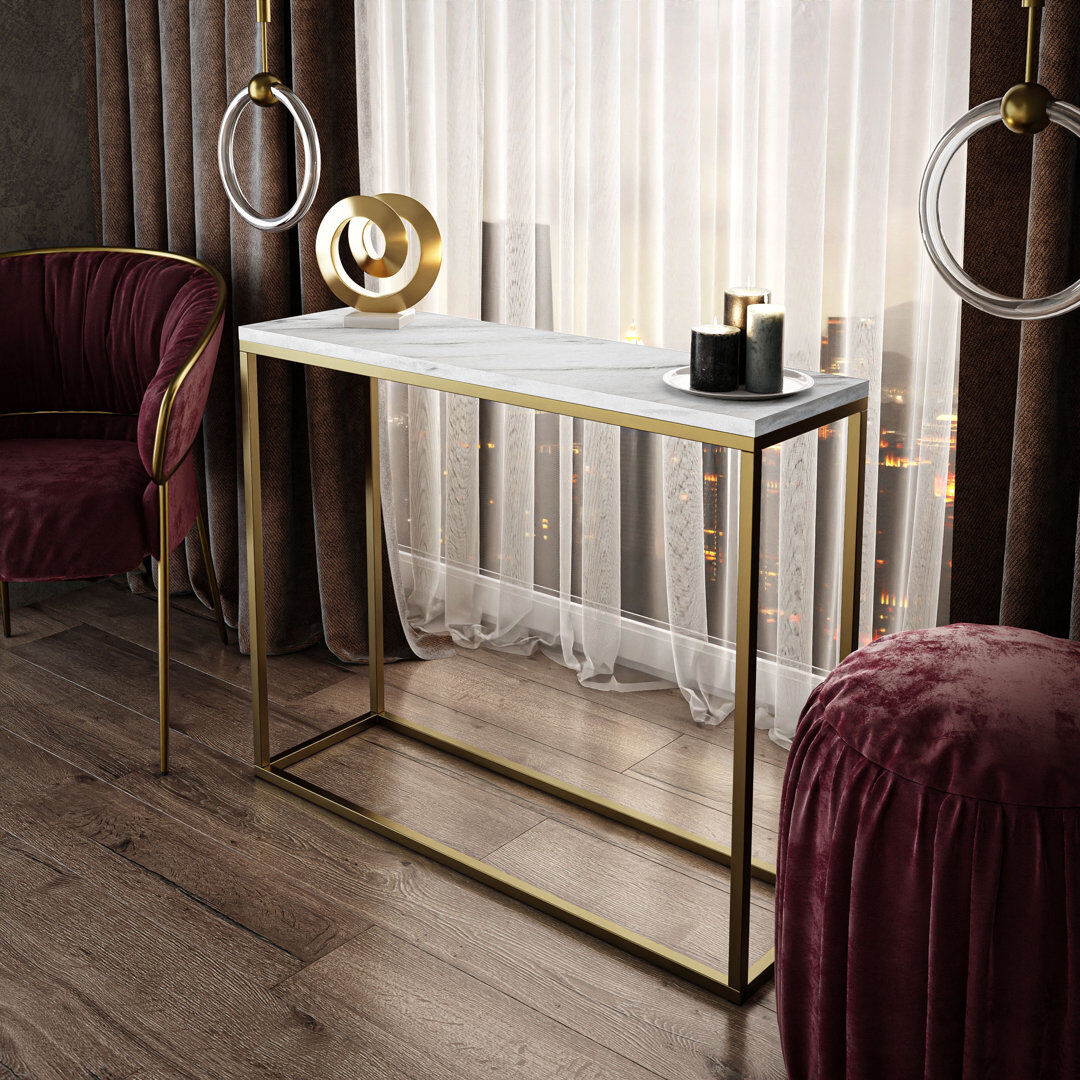 Fairmont Park Ector Console Table White 80cm H x 100cm W x 30cm D