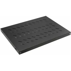 equip Fachboden variabel für Serverschränke, 1U sw, Serverschrank Zubehör, Schwarz