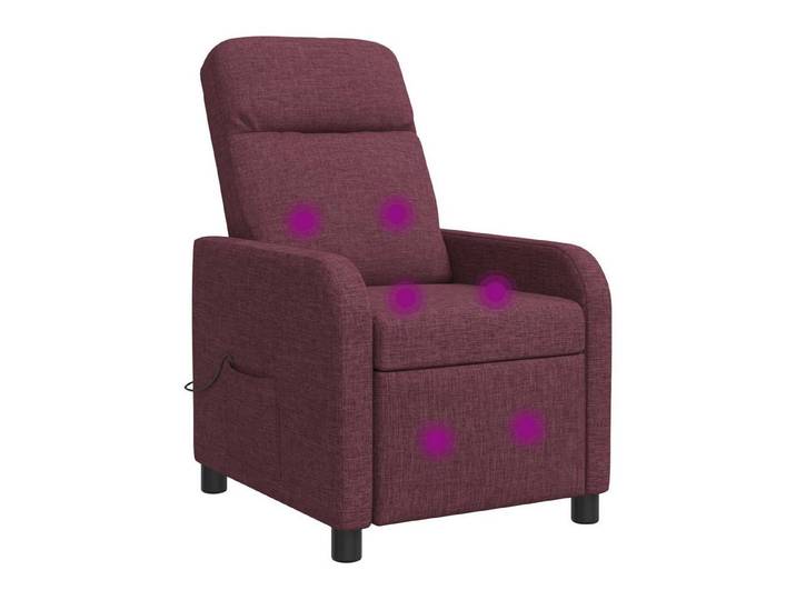 vidaXL Sessel Massage Relaxsessel Lila Stoff (1-St)