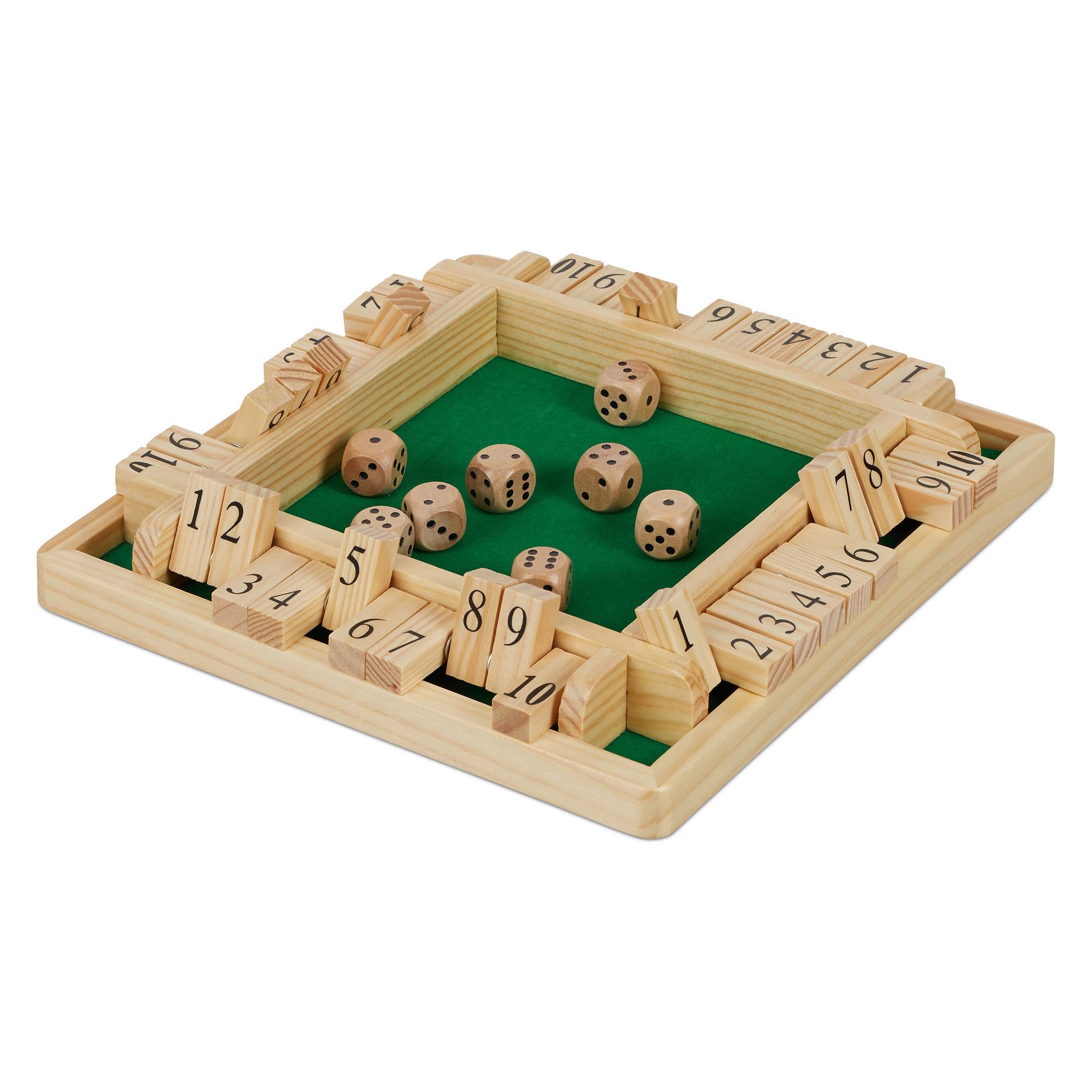 Relaxdays Shut Box (Deutsch, Englisch, 2 - 4 Spieler) (4052025235130)