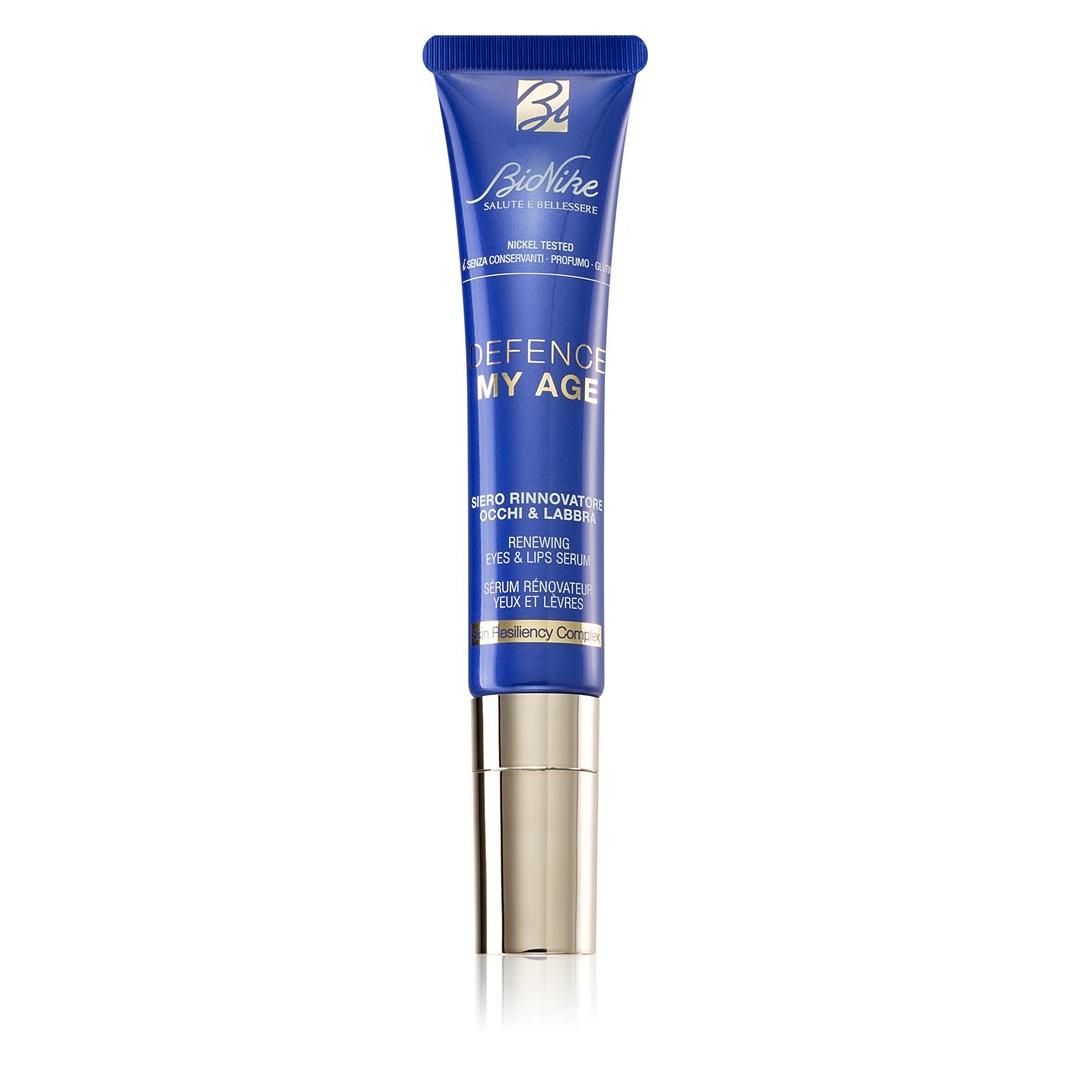 BioNike Defence My Age Renewing Serum für Augen- und Lippenkonturen 15ml (Augenpflege Serum, 15 ml, Tag + Nacht) (4111288)