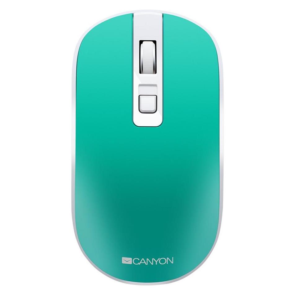 Canyon Wireless rechargeable mouse with silent buttons MW-18, Aquamarine (Kabellos) (CNS-CMSW18A)