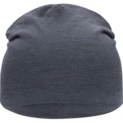 Myrtle Beach Unisex Jersey Beanie MB7100 black melange one size