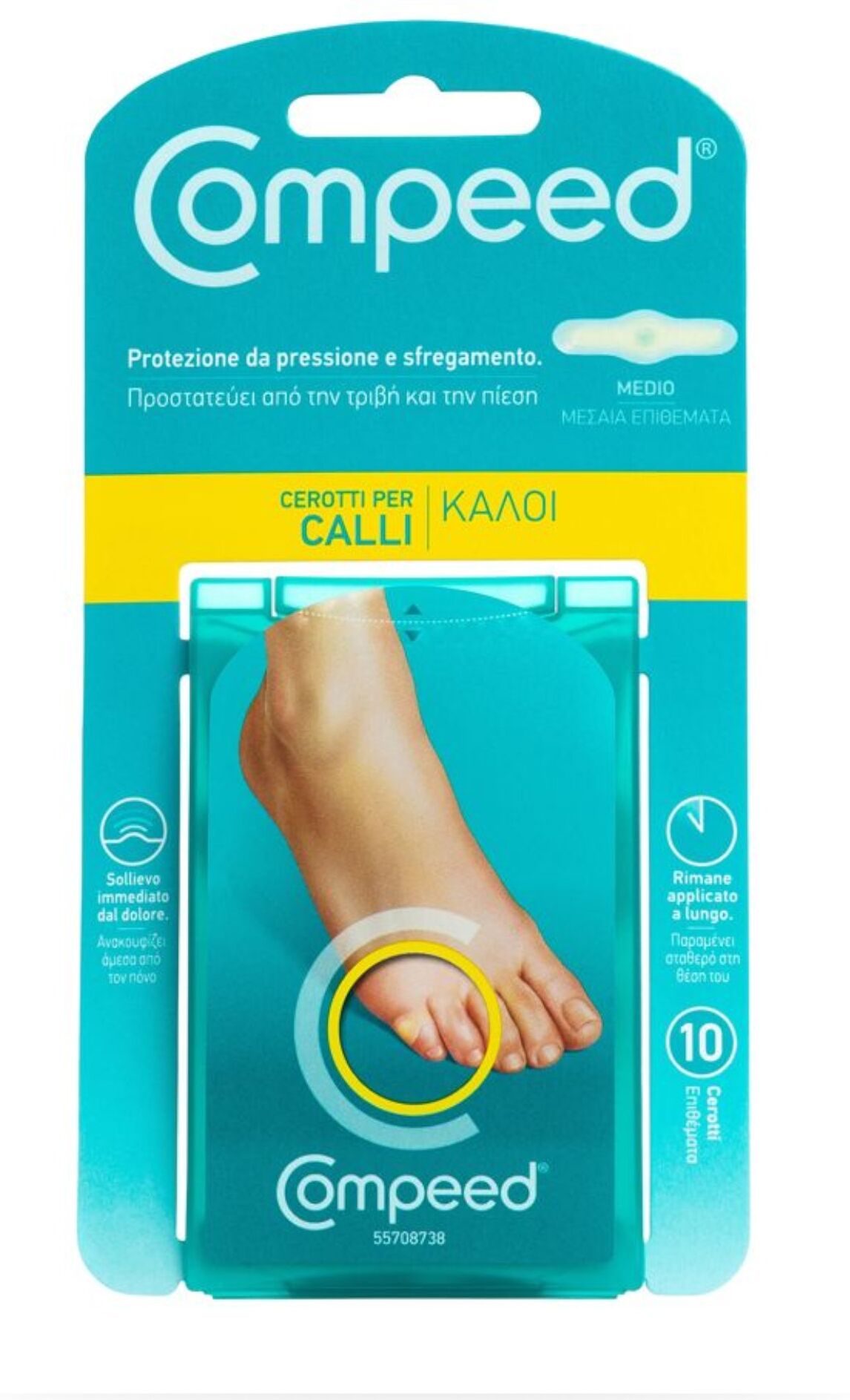 COMPEED Cerotti Per Calli Medio 10 Cerotti 