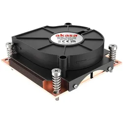 Akasa AK-CC7401BP01 computer cooling system Processor Air cooler Black 1 pc(s) (30.50 mm), CPU Kühler, Schwarz