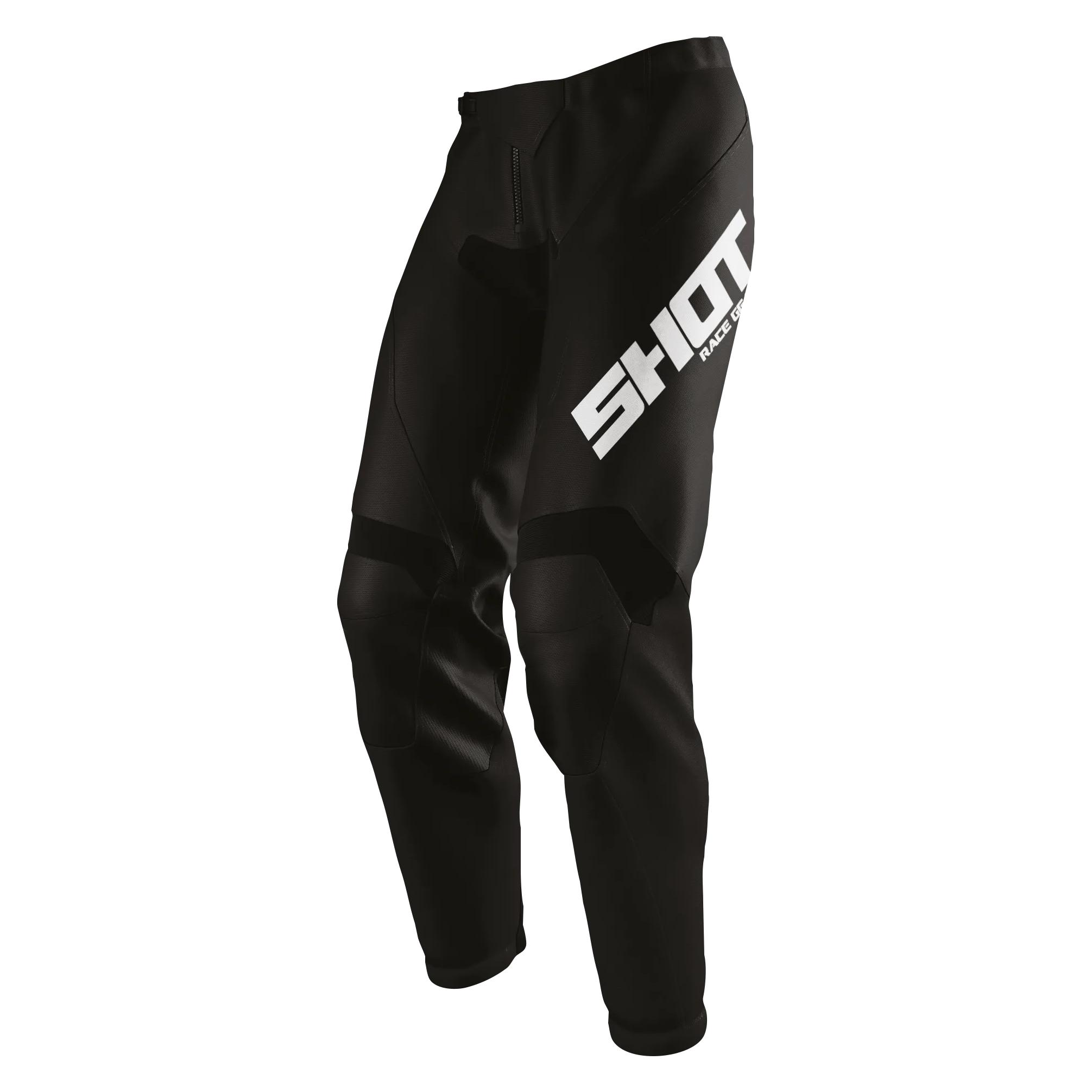 Shot RAW-DRAW FULL BLACK Hose (Herren, 34) (A0B-11D1-A01-34)