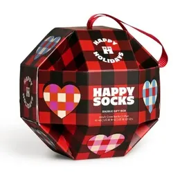 Happy Socks Bauble Sock Gift Set Rot Muster Modal Gr 41/46