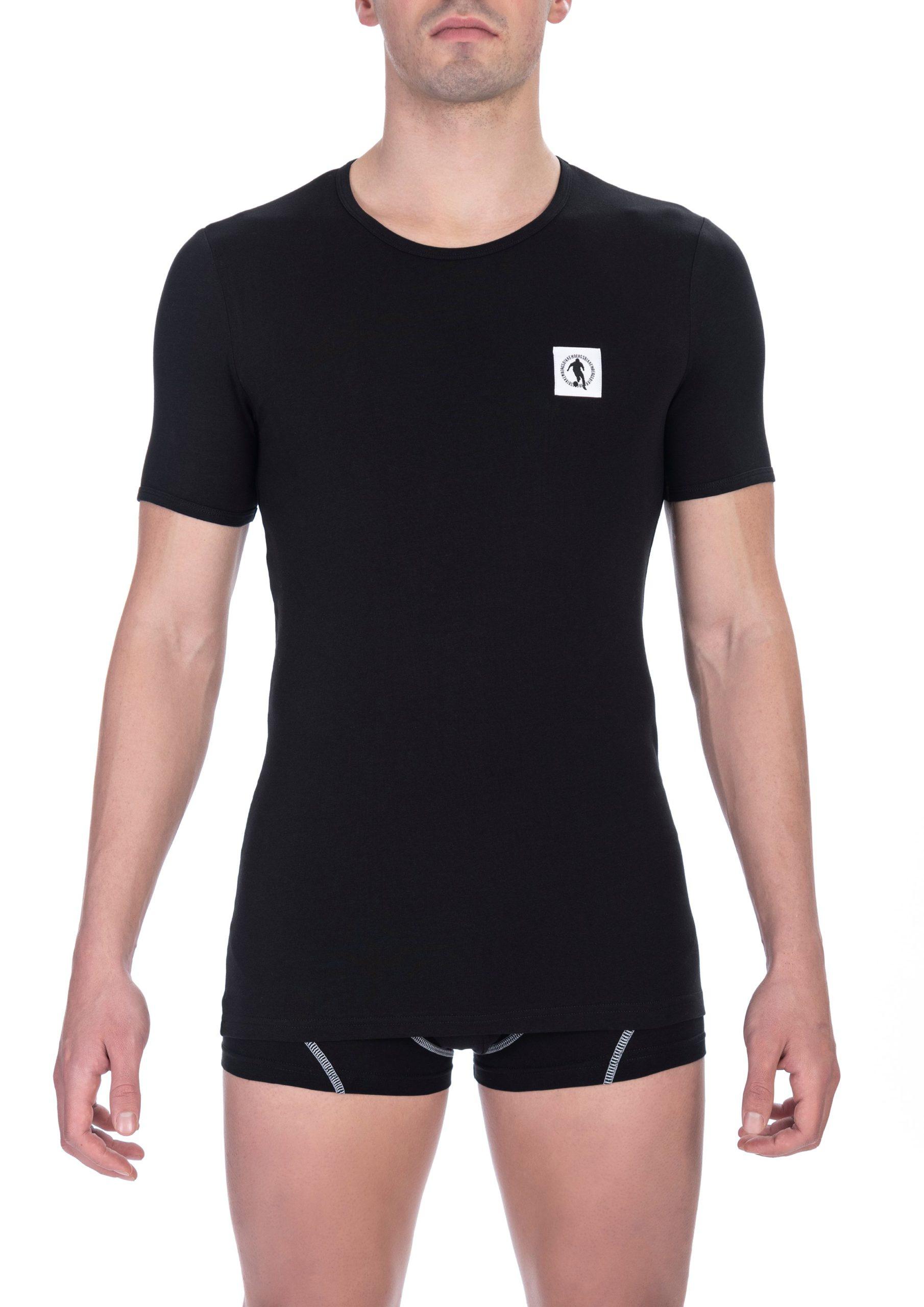 Bikkembergs Schwarzes Baumwoll-T-Shirt