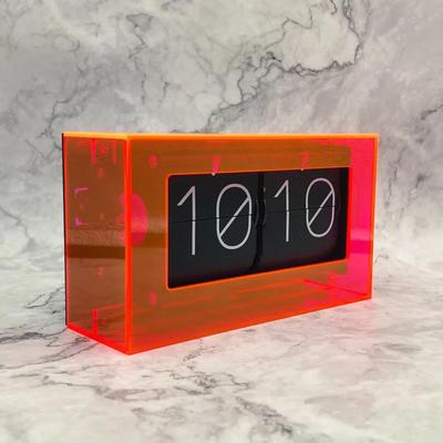 Uplift Picks Colorful Automatic Flip Desk Clock For Maximalist Home Decor red