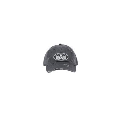 Trucker Cap ALPHA INDUSTRIES "World Acid Cap", Herren, Gr. onesize, schwarz, Baumwolle, Caps