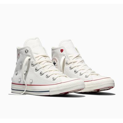 Sneaker CONVERSE "CHUCK TAYLOR ALL STAR", Damen, Gr. 37, vintage weiß, egret, days ahead, Textil, Schuhe Sneaker, Valentine Love Edition