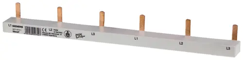 Siemens 5ST36151 Stift-SS 3PH 10qmm, 12TE grau, Stiftsammelschiene, Festlänge 210mm für AFDD Stiftsammelschiene 10St.
