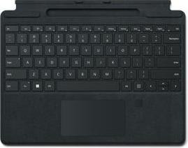 Microsoft Surface Pro Signature Keyboard met vingerafdruklezer, QWERTY-indeling, Italiaans, touchpad, zwart, geschikt voor Surface Pro 8 en Surface Pro X