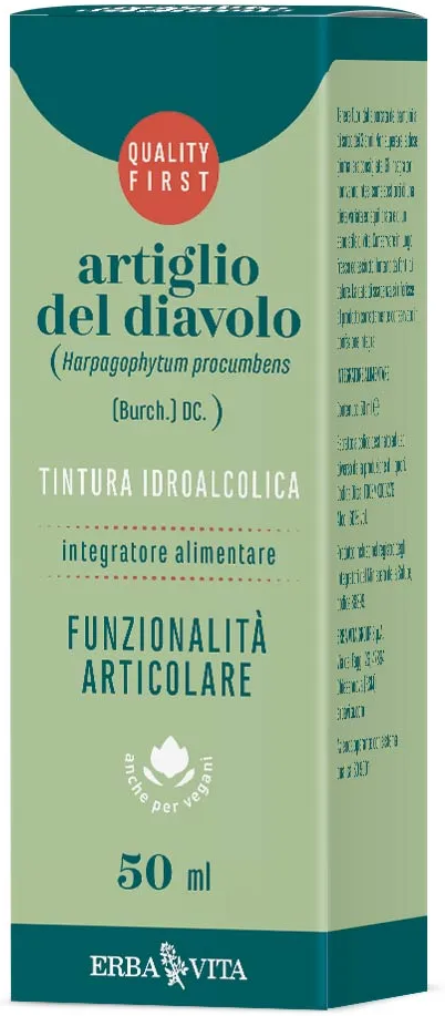 Erba Vita Artiglio del Diavolo Tintura Idroalcolica, 50 ml