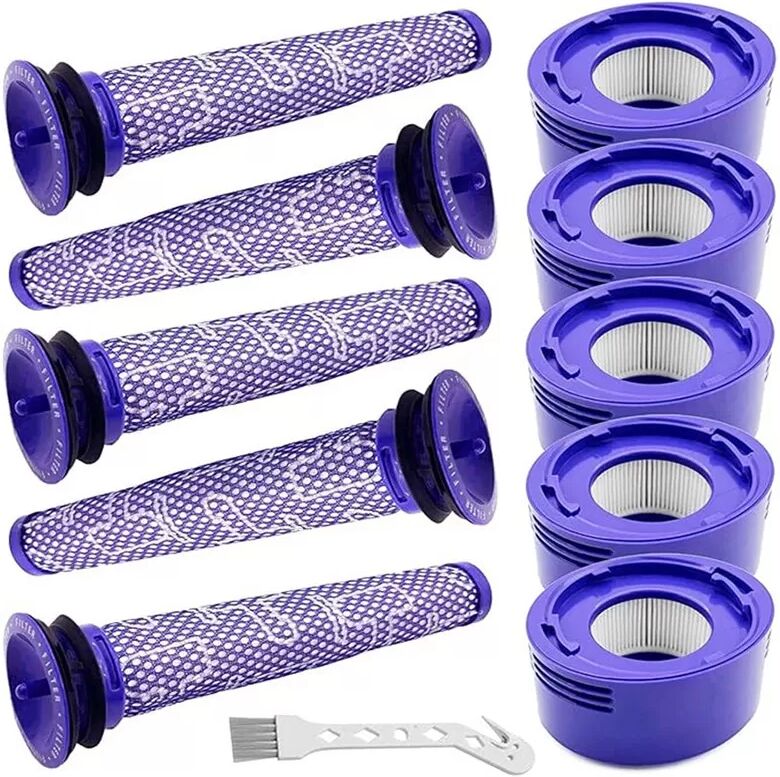 INF Dyson V7 V8 Staubsauger Filter Ersatzteile, 11-teiliges Set