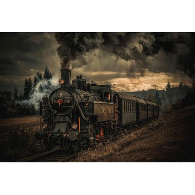 Fototapete PAPERMOON "Photo-Art HUBERT BICHLER, GOLDGRASER-ZUG", bunt, B:5m L:2,8m, Vlies, Tapeten