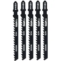 Satz von 5 Sägeblättern für Stichsäge Special HOLZ 100mm Schnitt 5 bis 50mm Schachtel Bosch VB144.VITO