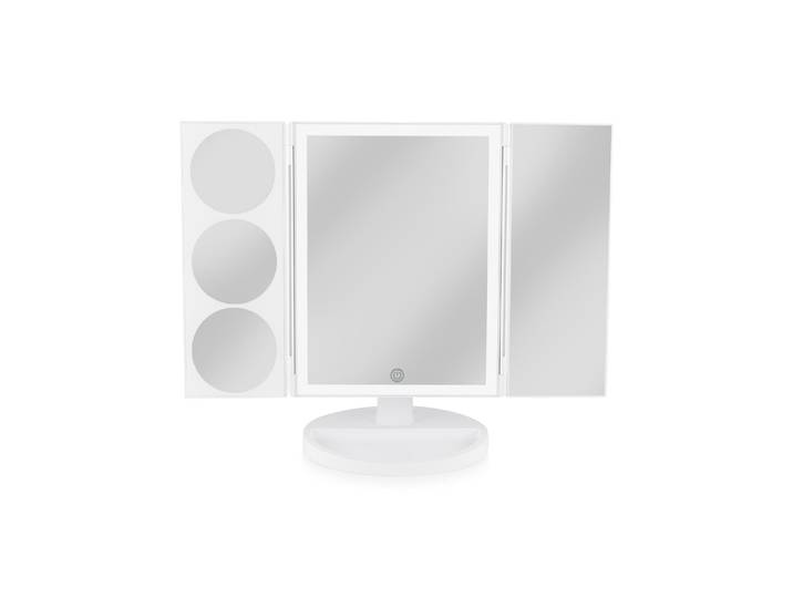 Kosmetikspiegel RIO Full Size Makeup Mirror Weiss , weiss (weiß), B:46,6cm H:30cm, Spiegel, Kosmetikspiegel
