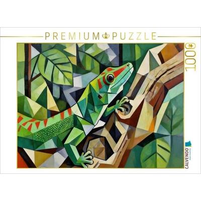 CALVENDO Puzzle Gecko | 1000 Teile Lege-Größe 64x48cm Foto-Puzzle für glückliche Stunden