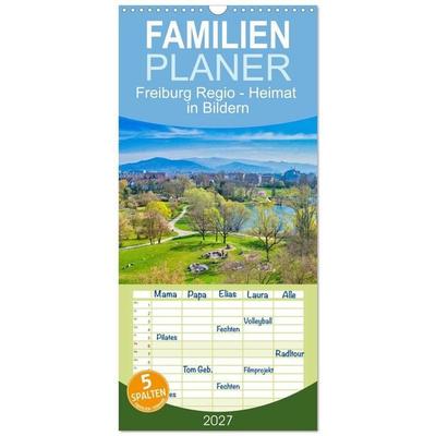Familienplaner 2027 - Freiburg Regio - Heimat in Bildern mit 5 Spalten (Wandkalender, 21 x 45 cm) CALVENDO